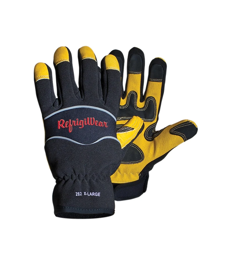 RefrigiWear Men's Insulated Abrasion Safety Gloves - Warm, Durable, High Dexterity Work for Extreme Cold