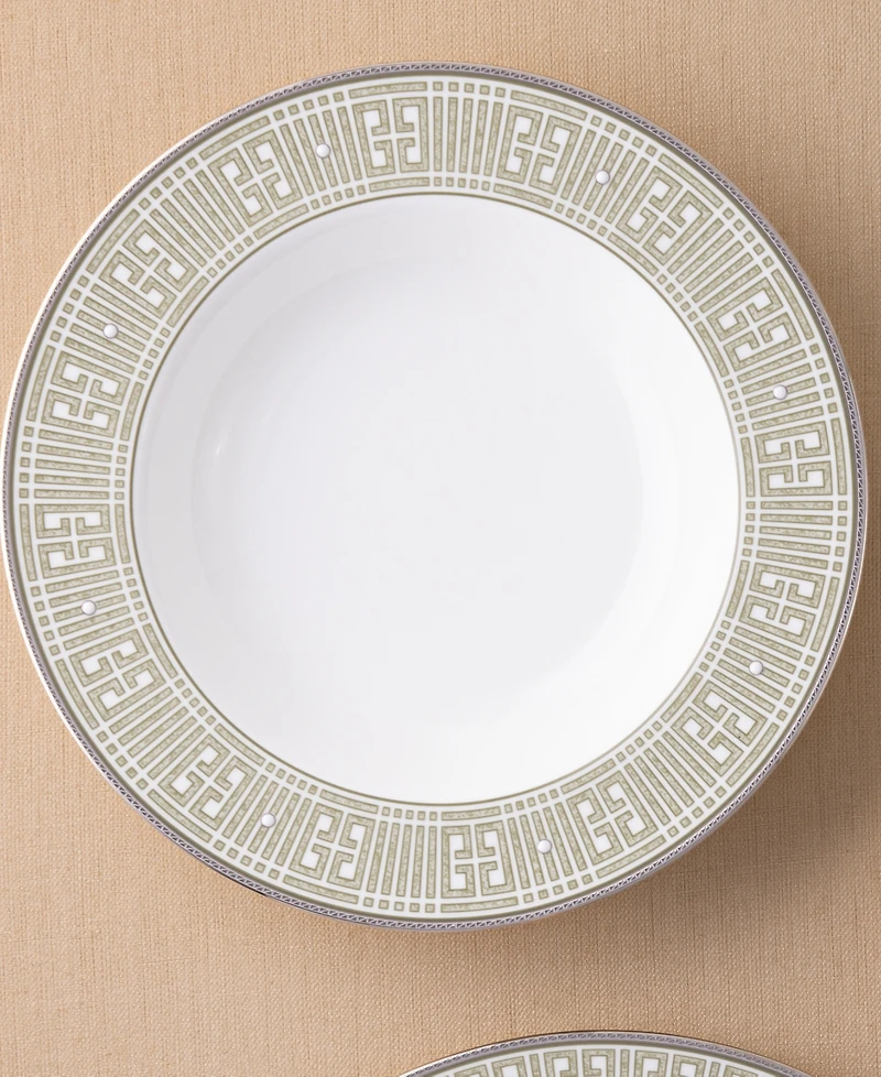 Noritake Infinity Green Platinum 4 Piece Soup Bowl Set 12 oz, Service for 4