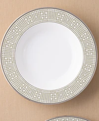 Noritake Infinity Green Platinum 4 Piece Soup Bowl Set 12 oz, Service for 4