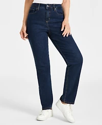 Style & Co Women's Curvy Straight-Leg High Rise Jeans