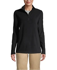 Lands' End Women's Lightweight Fleece Quarter Zip Pullover