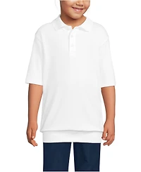 Lands' End Girls Short Sleeve Banded Bottom Polo Shirt
