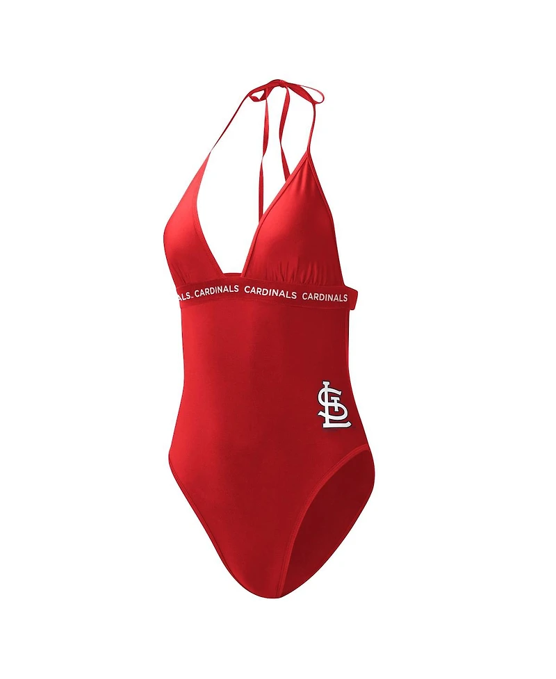 Women's G-iii 4Her by Carl Banks Red St. Louis Cardinals Full Count One-Piece Swimsuit