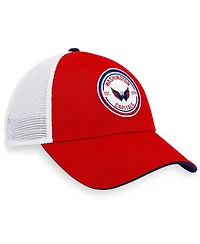 Men's Fanatics Red, White Washington Capitals Iconic Gradient Trucker Snapback Hat