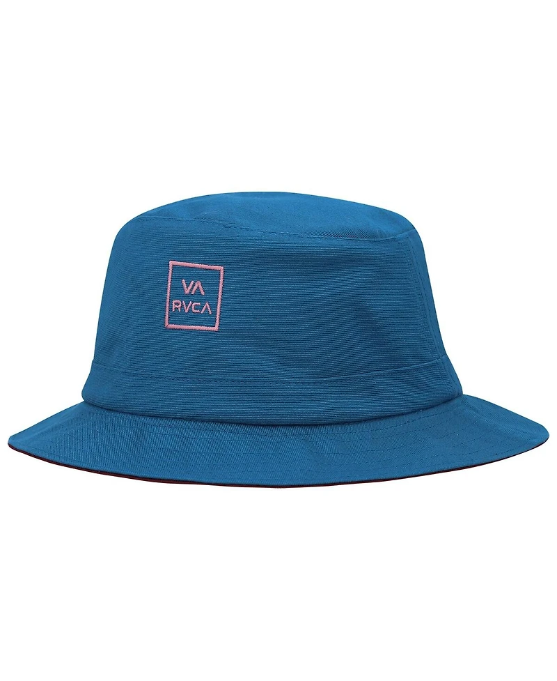 Men's Rvca Blue, Maroon Reversible Bucket Hat