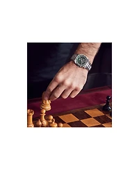 Bulova Men's Frank Lloyd Wright Hollyhock House Stainless Steel Bracelet Watch 39mm