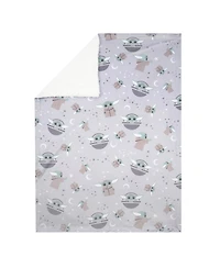 Lambs & Ivy Baby Star Wars Cozy Friends Yoda/Grogu Fleece Blanket