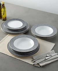 Noritake Infinity Graphite 12 Piece Set, Service for 4