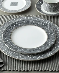 Noritake Infinity Graphite 4 Piece Salad Plate Set, Service for 4