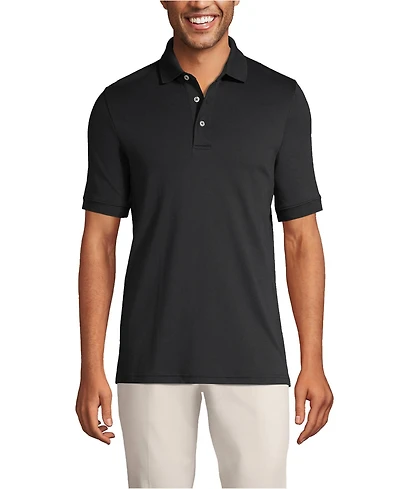 Lands' End Big & Tall Short Sleeve Cotton Supima Polo Shirt