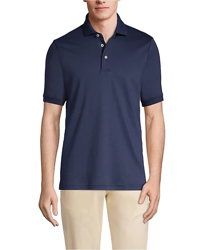 Lands' End Big & Tall Short Sleeve Cotton Supima Polo Shirt