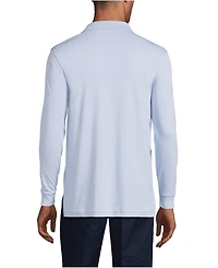 Lands' End Men's Long Sleeve Interlock Polo Shirt