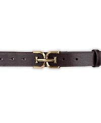 Sam Edelman Women's Slim Double-e Plaque Buckle Belt