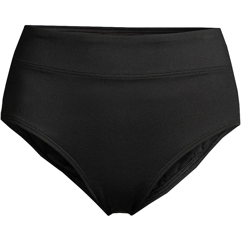 Lands' End Women's Tummy Control High Waisted Bikini Swim Bottoms