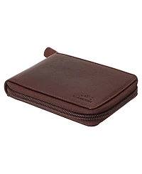 Mancini Men's Buffalo Rfid Secure Zippered Billfold Wallet with Removable Passcase