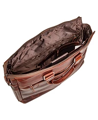Mancini Men's Buffalo Single Compartment Briefcase for 15.6" Laptop and Tablet