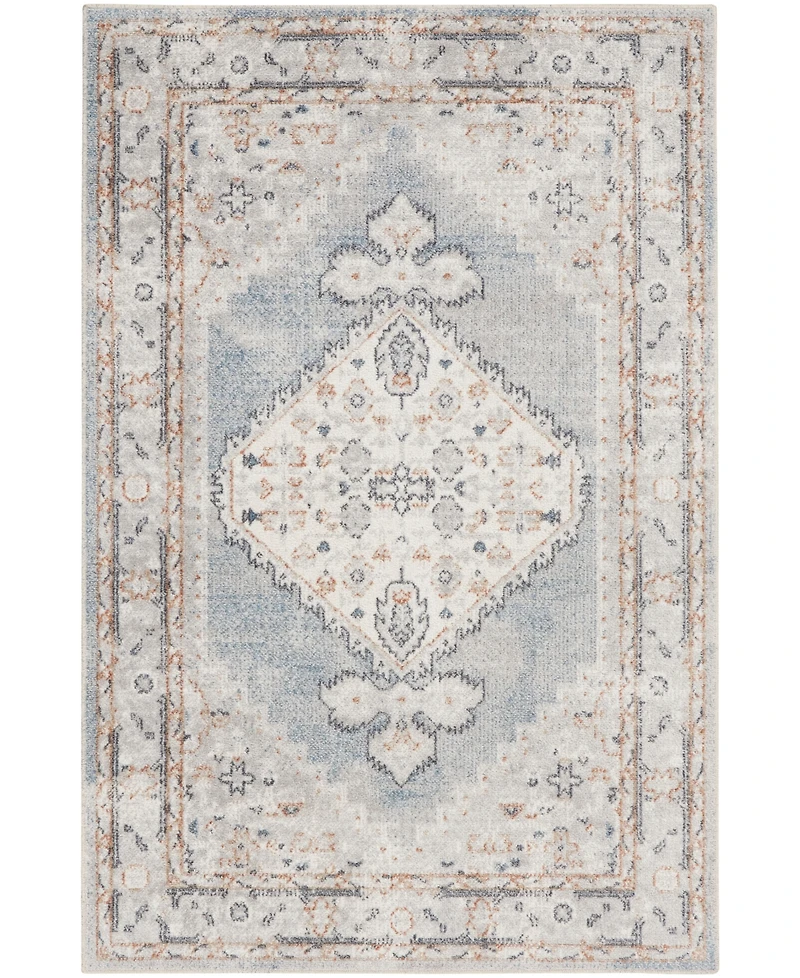 Nourison Home Astra Machine Washable ASW11 3'3" x 5' Area Rug
