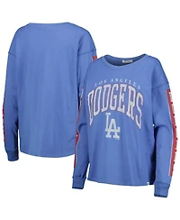 Women's '47 Brand Royal Los Angeles Dodgers Statement Long Sleeve T-shirt