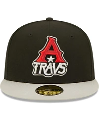 Men's New Era Black Arkansas Travelers Authentic Collection Road 59FIFTY Fitted Hat