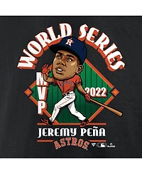 Women's Fanatics Jeremy Pena Black Houston Astros 2022 World Series Champions Mvp Plus Name and Number T-shirt