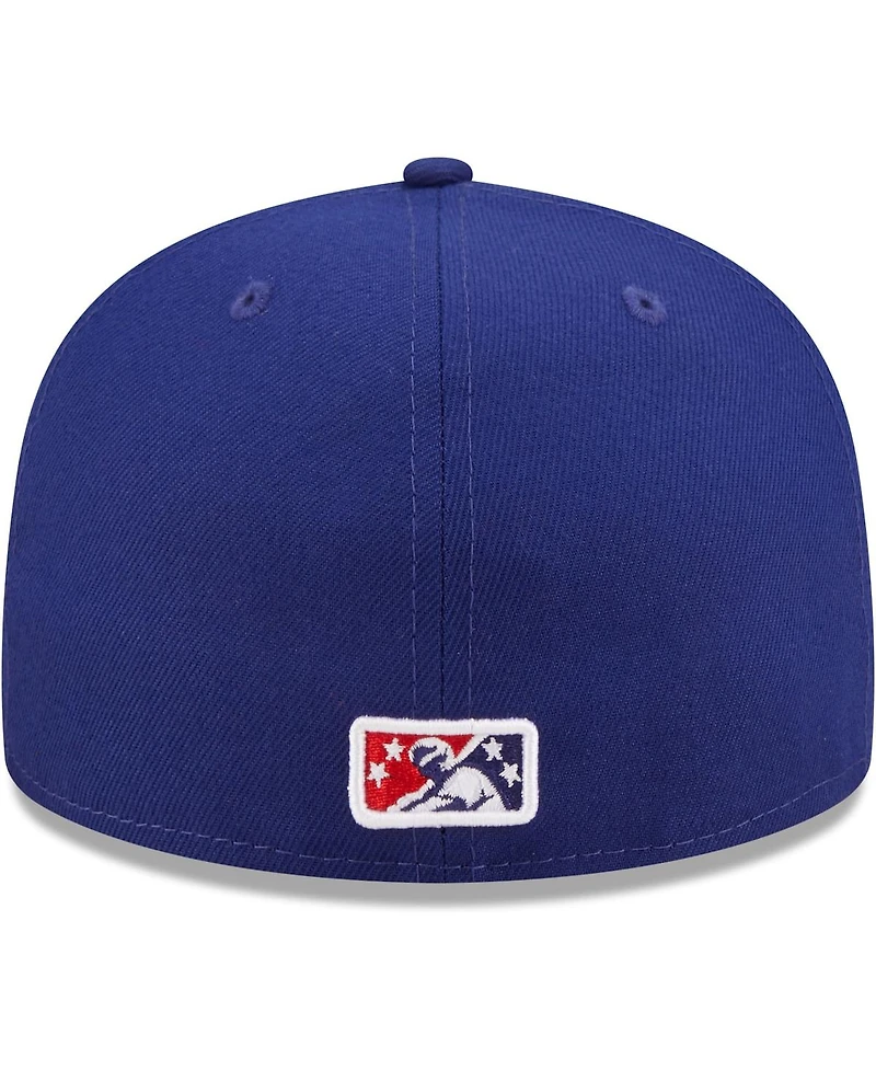 Men's New Era Royal Amarillo Sod Poodles Authentic Collection 59FIFTY Fitted Hat