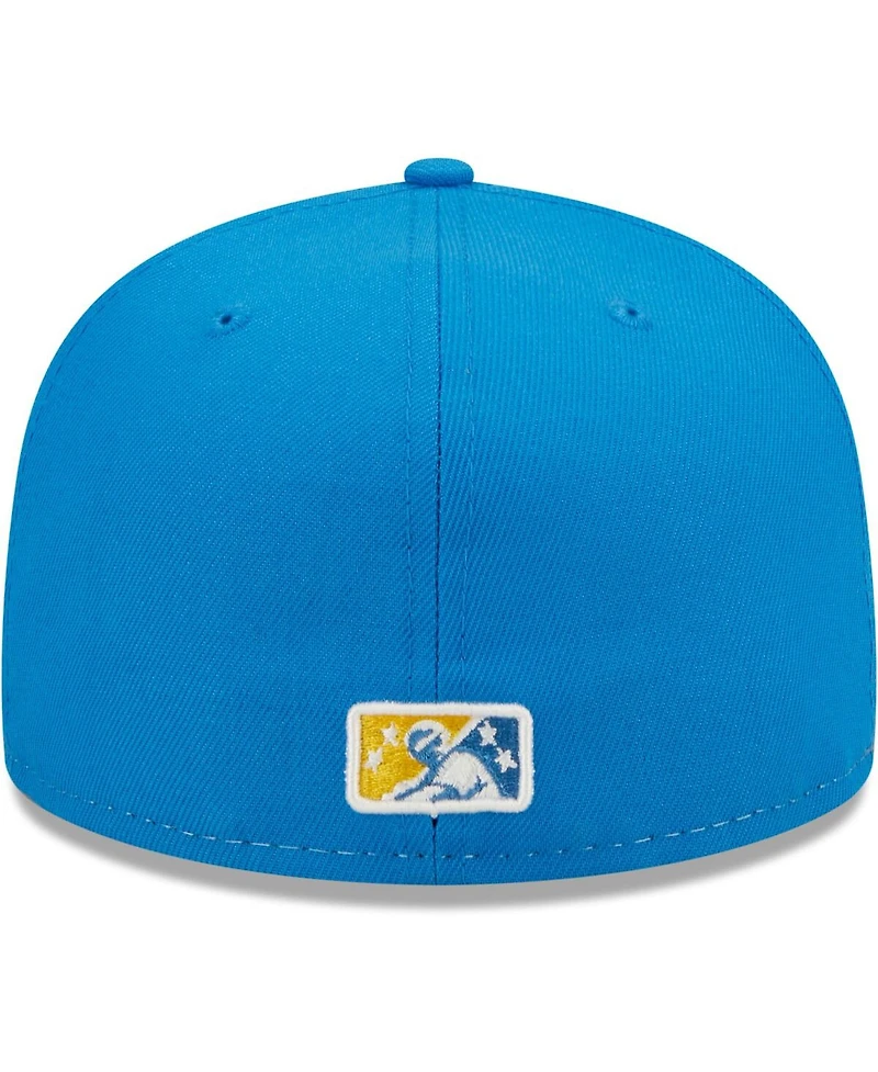 Men's New Era White, Royal Pelicanos De Myrtle Beach Copa La Diversion 59FIFTY Fitted Hat