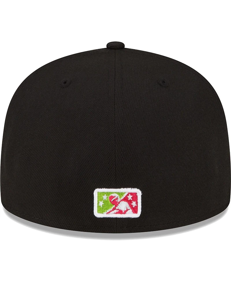 Men's New Era Black Modesto Nuts Copa De La Diversion 59FIFTY Fitted Hat