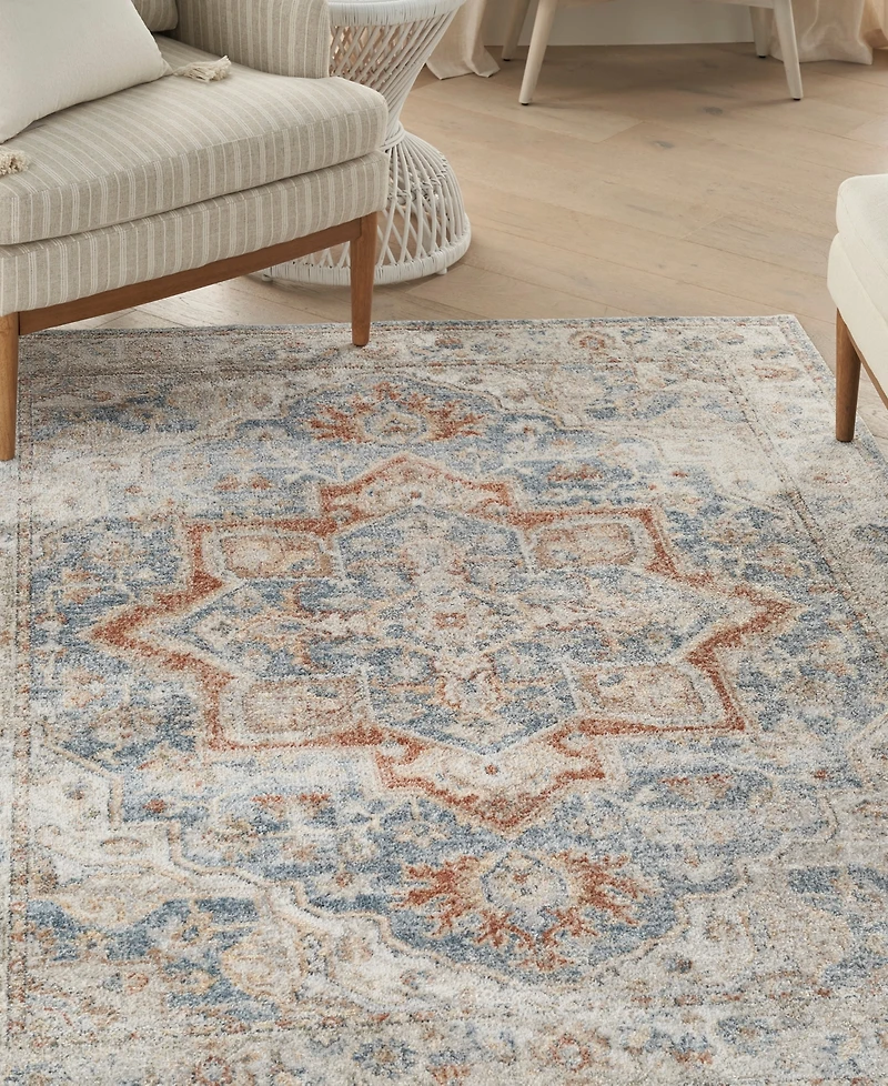 Nourison Home Astra Machine Washable ASW12 5'3" x 7' Area Rug