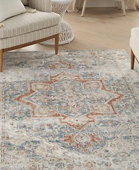 Nourison Home Astra Machine Washable ASW12 5'3" x 7' Area Rug