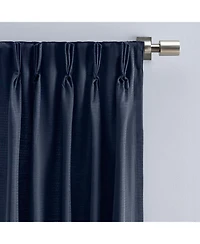Ricardo Grasscloth 2/Way Pinch Pleated w/Back Tabs Pair Curtain 100"W x 96"L