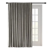Ricardo Premium Velvet Rod Pocket With Back Tabs Patio Panel 100"W x 84"L