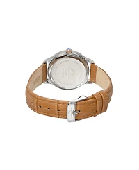 Porsamo Bleu Women's Ruby Genuine Leather Band Watch 1141DRUL