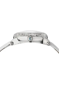 Porsamo Bleu Women's Liza Automatic Satin Covered Leather Band Watch 691ALIL
