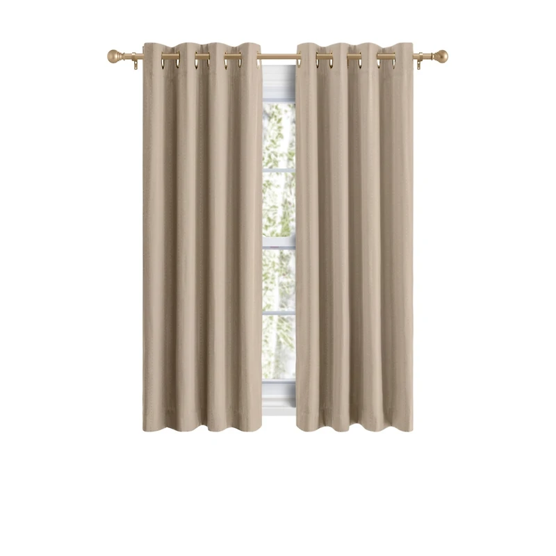 Ricardo Grand Pointe Grommet Curtain Panel w/Wand 54"W x 54"L
