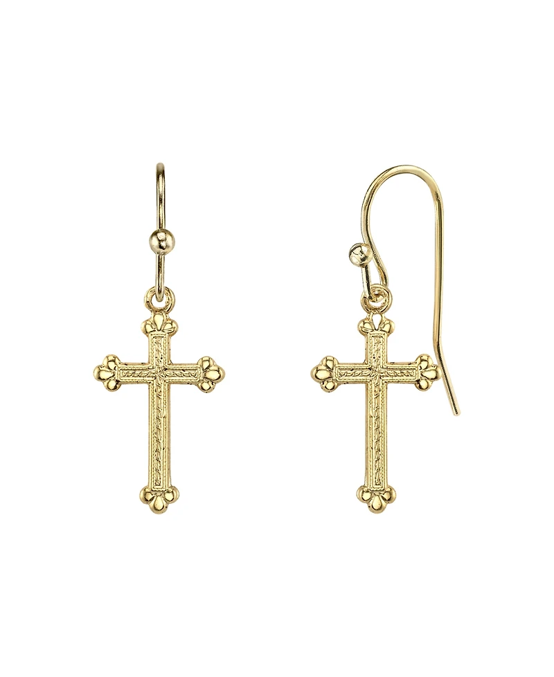 2028 Cross Earrings
