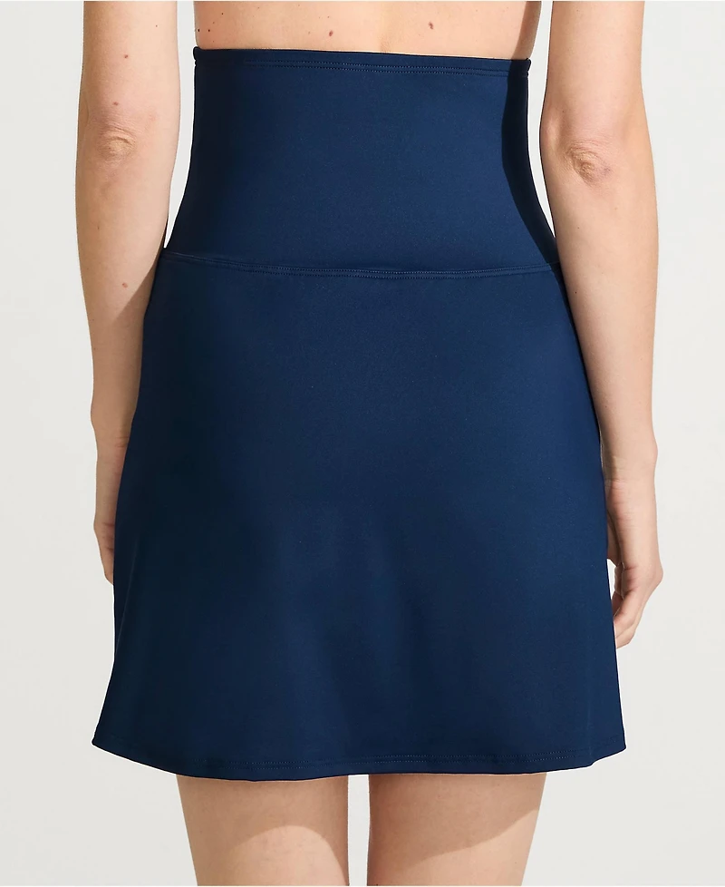Lands' End Women's Tummy Control Ultra High Waisted Modest Swim Skirt Bottoms