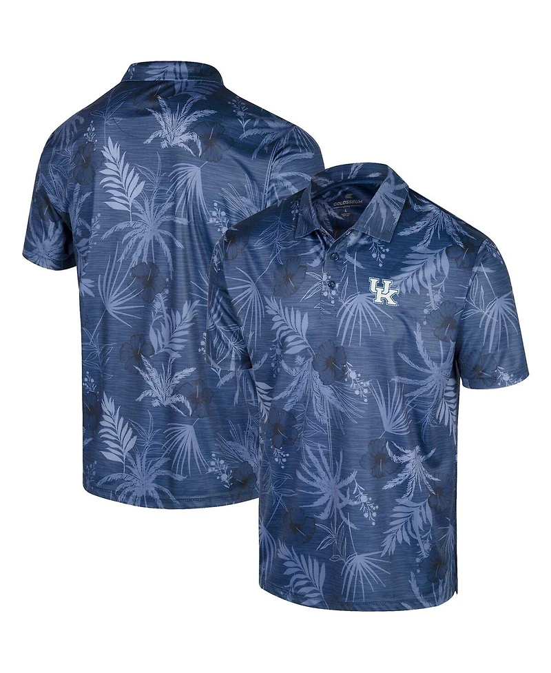 Men's Colosseum Royal Kentucky Wildcats Palms Team Polo Shirt