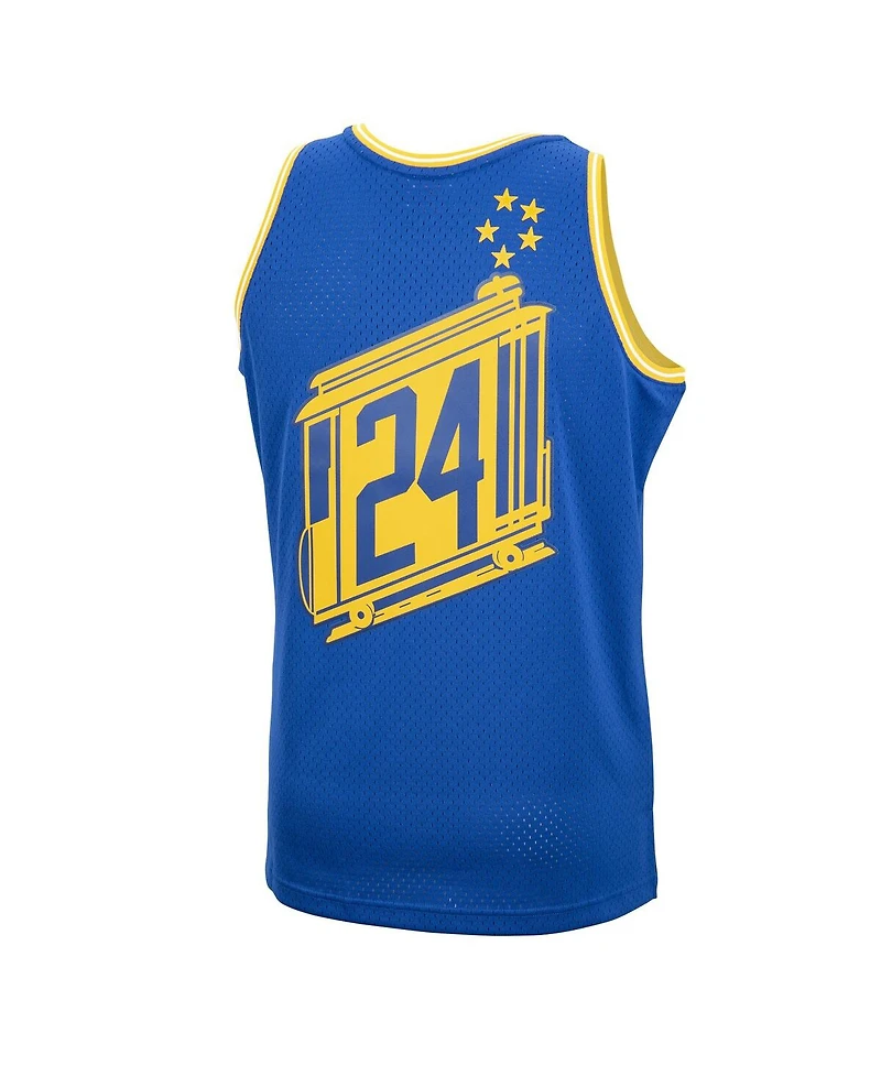 Men's Mitchell & Ness Rick Barry Royal Golden State Warriors 1966-67 Hardwood Classics Swingman Jersey