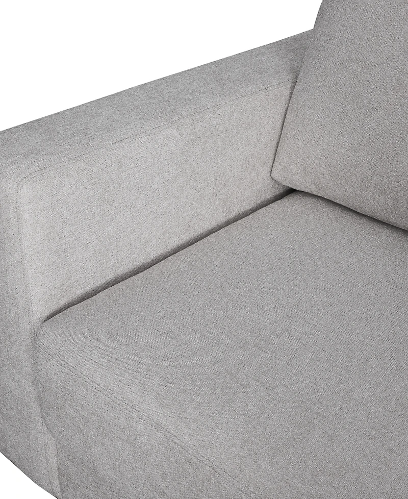 Elizabeth 2 Piece Stain-Resistant Fabric Oversized Armchair and Ottoman Set