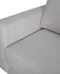Elizabeth 2 Piece Stain-Resistant Fabric Oversized Armchair and Ottoman Set