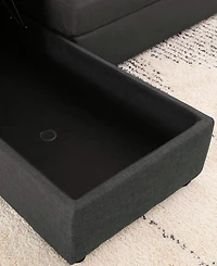 Newton 2 Piece Storage Sofa Bed Sectional