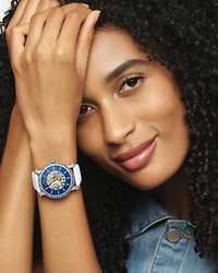 Porsamo Bleu Women's Liza Automatic Satin Covered Leather Band Watch 692ALIL