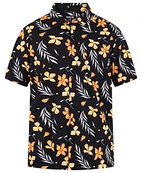 Hurley Men's Rincon Print Short Sleeve Button-Up Shirt