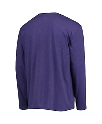 Men's Concepts Sport Black, Purple Phoenix Suns Long Sleeve T-shirt and Pants Sleep Set