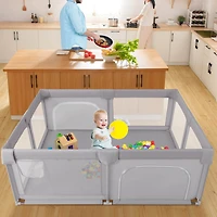 Costway Toddler Playpen Extra Large Activity Center Safety Play Yard w/ Gate