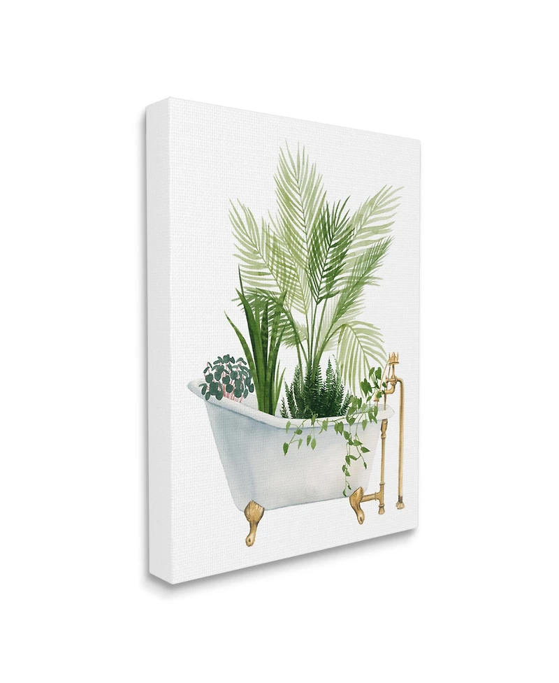 Stupell Industries Various Plants in Vintage-Like Tub Canvas Wall Art, 24" x 1.5" x 30"
