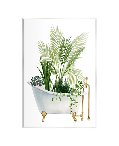 Stupell Industries Various Plants in Vintage-Like Tub Wall Plaque Art, 13" x 19"