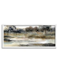 Stupell Industries Trees By Lakeside Landscape Art Collection