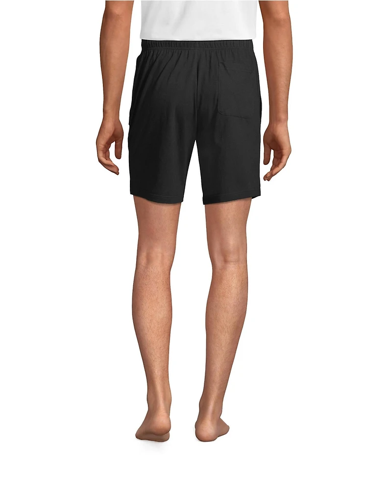 Lands' End Men's Big & Tall Knit Jersey Pajama Shorts