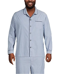 Lands' End Big & Tall Poplin Pajama Shirt
